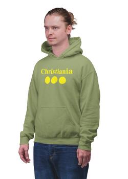 Christiania Basic Army grøn Hættetrøje