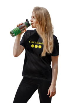 Christiania Unisex Black T-shirt