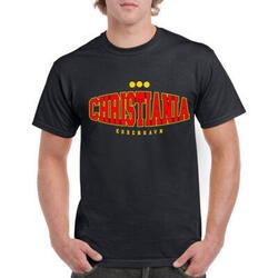 Christiania Urban Classic Unisex Sort T-shirt