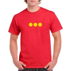 Christiania rød T-shirt med 3 prikker