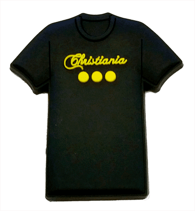 Christiania T-shirt Køleskabe Magnet