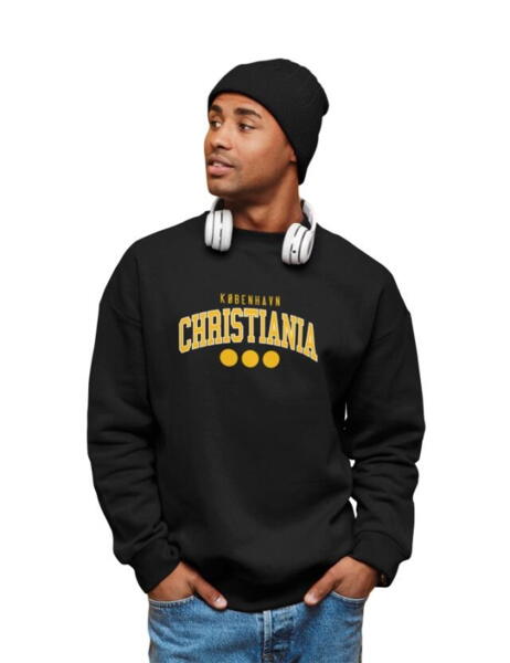 Christiania Collage Style Neck Crew Sweatshirt