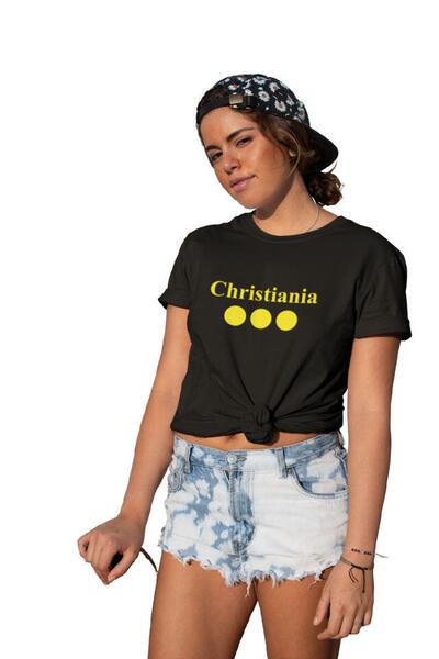 Christiania Unisex Black T-shirt