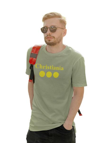Christiania Unisex Grøn T-shirt