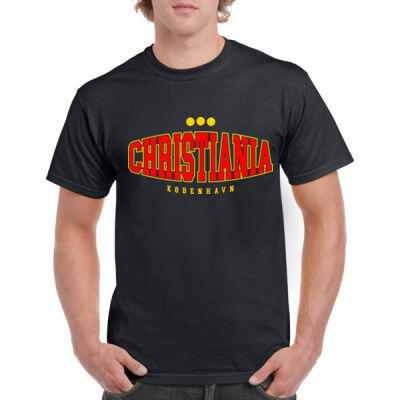 Christiania Urban Classic Unisex Black T-shirt