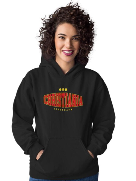 Christiania urban black hoodie