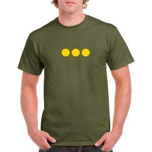 Christiania Grøn T-shirt med 3 Prikker