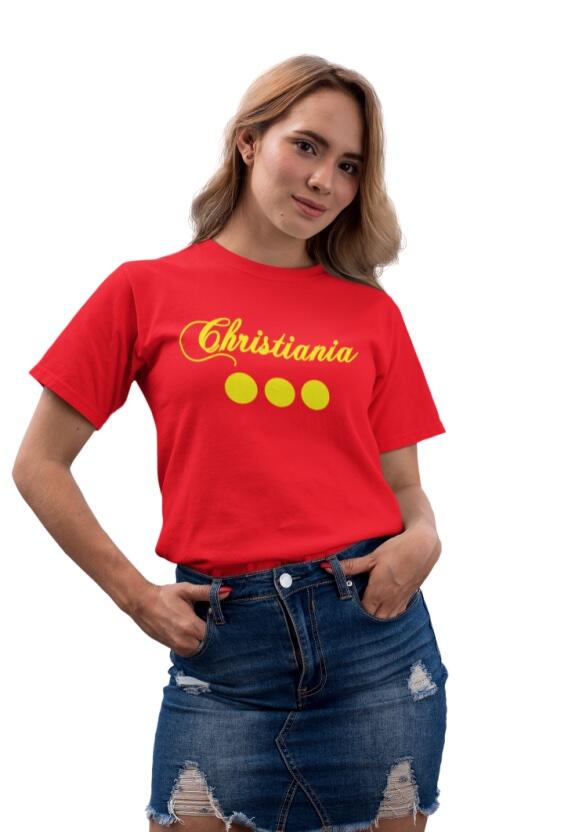 Kontrakt farligt ulækkert Christiania Basic Red t-shirt