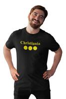 Christiania Unisex Sort T-shirt