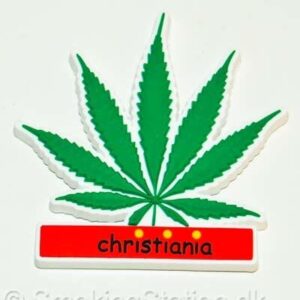 Christiania Køleskabsmagneter - Ikonisk Hampblad