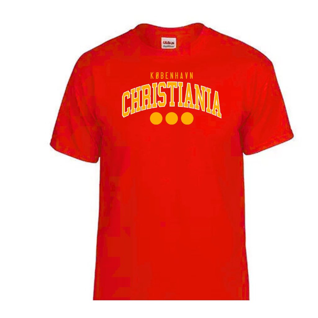 Den ikoniske Christiania T-Shirt. Denne T-Shirt kombinerer komfort, funktionalitet og et ikonisk design