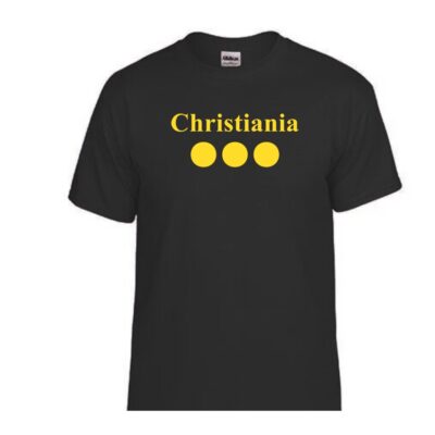 Christiania T-shirt- det ikoniske symbol fra københavns fristad