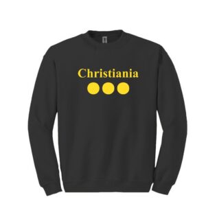 Christiania Sweatshirt- det ikoniske symbol fra københavns fristad. Enkel, rå og fuld af historie.