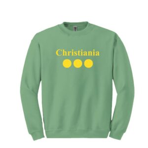 Christiania Sweatshirt- det ikoniske symbol fra københavns fristad. Enkel, rå og fuld af historie.