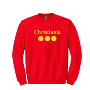 Christiania Sweatshirt- det ikoniske symbol fra københavns fristad. Enkel, rå og fuld af historie.