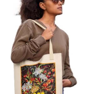 Christiania Canvas Mulepose med de ikoniske tre prikker - et stærkt symbol på Fællesskab,