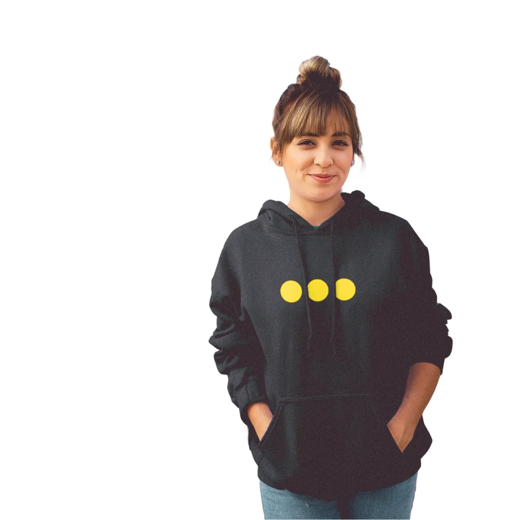 Christiania Logo Black Hoodie Unisex