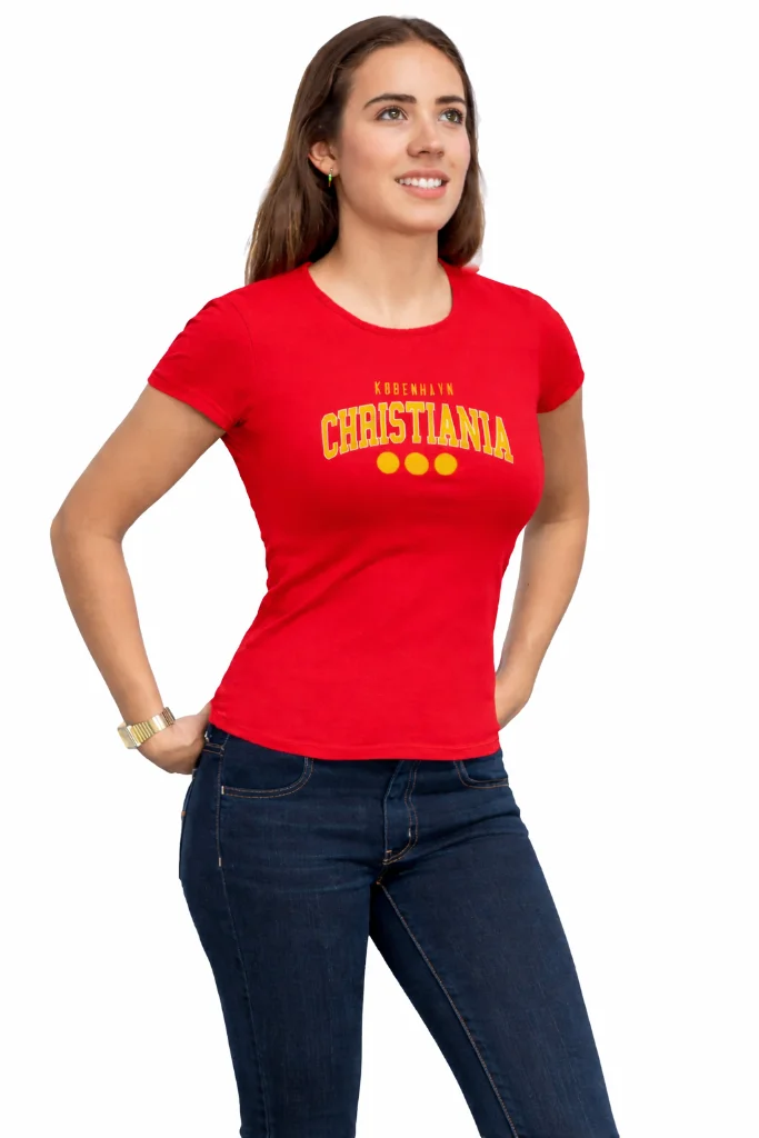 Christiania-College-Red-Unisex-T-shirt