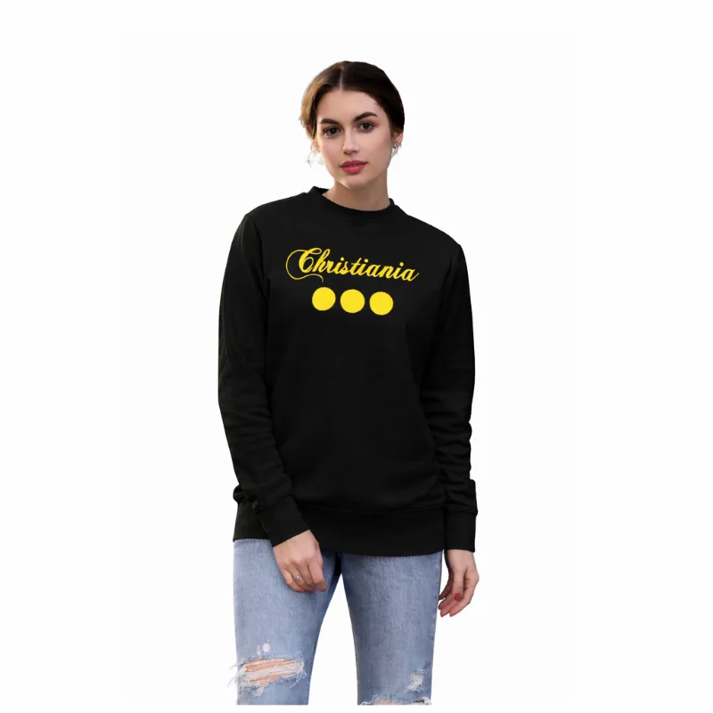 Christiania Classic Black Sweatshirt Unisex