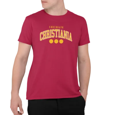 Christiania College Maroon Unisex T-shirt