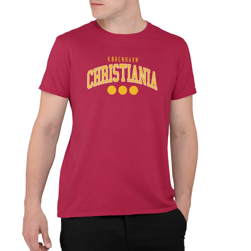 Christiania College Maroon Unisex T-shirt