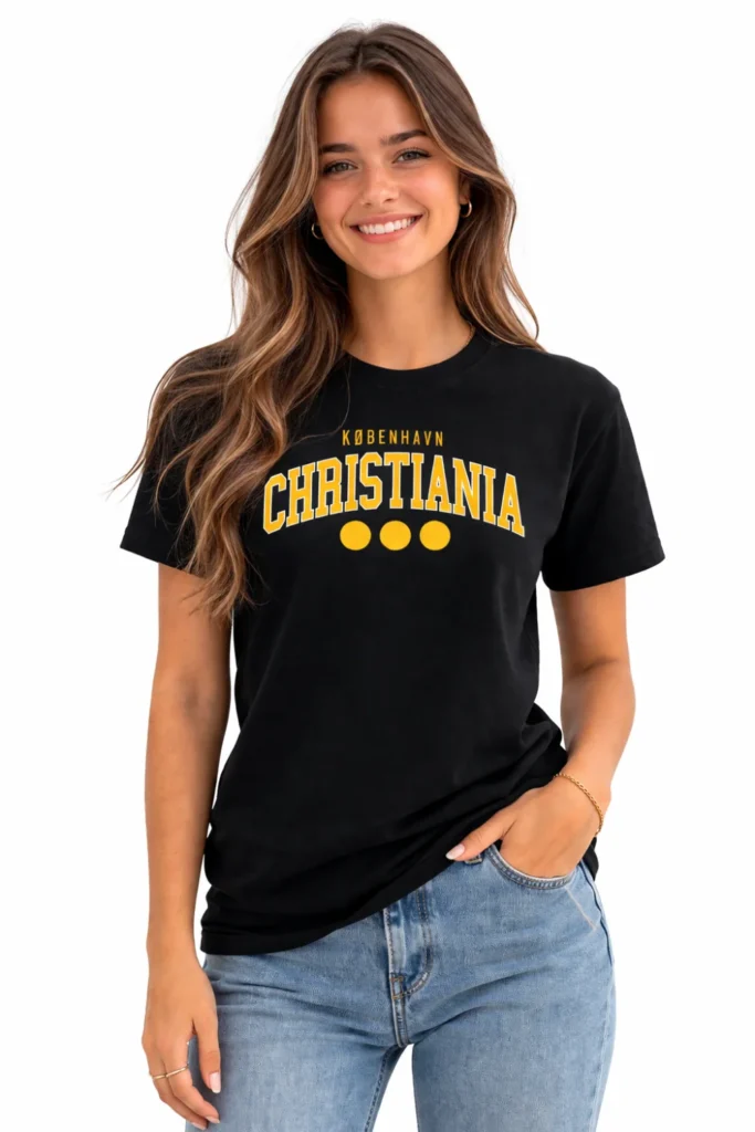 Christiania-College-Black-Unisex-T-shirt