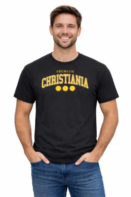 Christiania-College-Black-Unisex-T-shirt