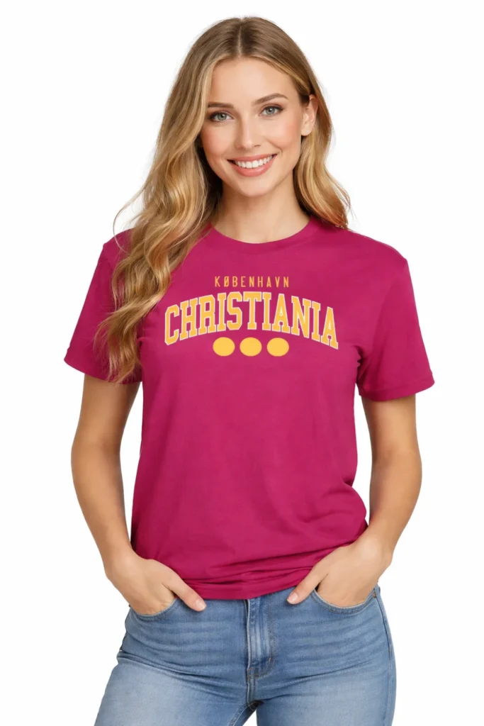 Christiania College Maroon Unisex T-shirt