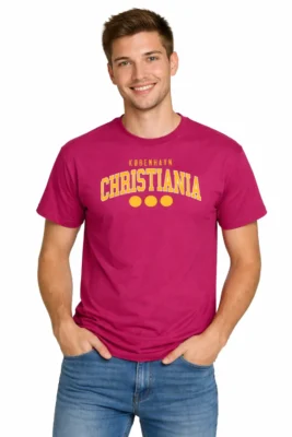 Christiania College Maroon Unisex T-shirt
