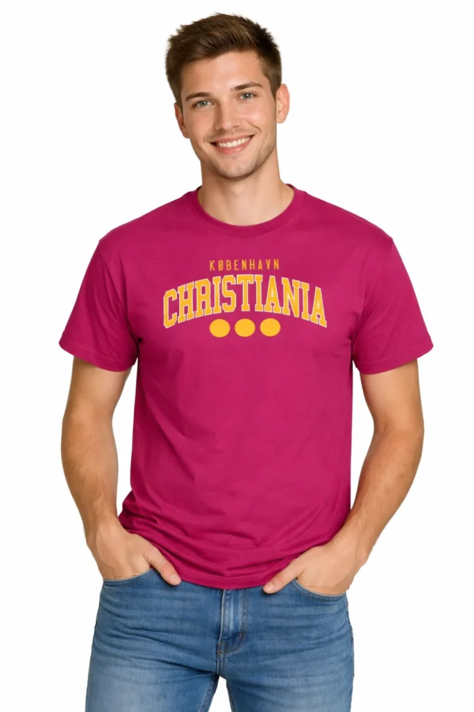 Christiania College Maroon Unisex T-shirt